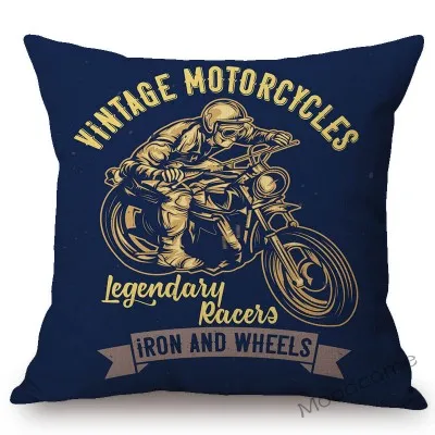 T243-37 1" Винтажный постер для езды на мотоцикле в клубе" Born to Ride Live to Ride Throw ", Чехол для подушки в американском стиле, Подарочный чехол для подушки Bf - Цвет: T243-37