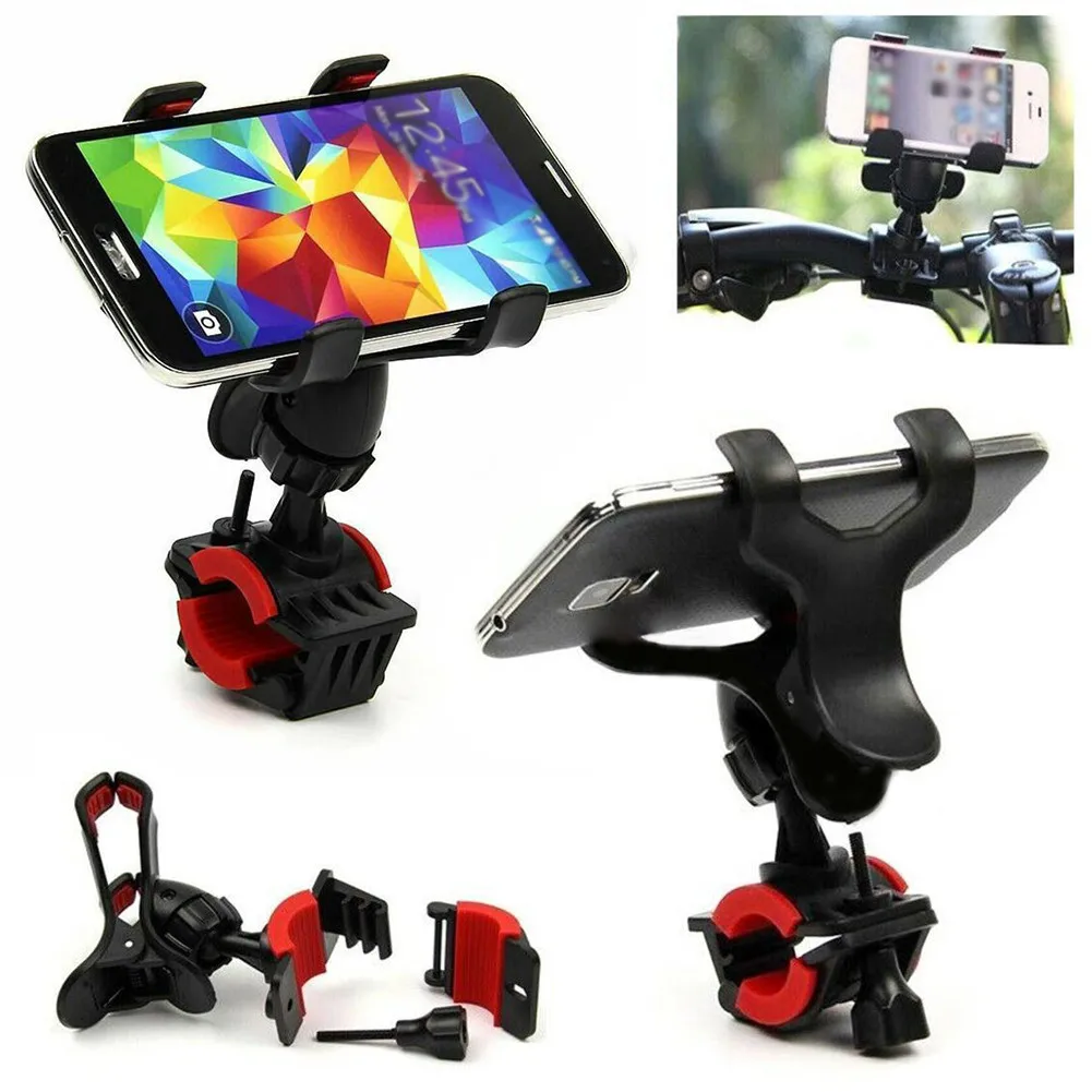 

1PC Handlebar Mount Holder 360 Degree Swivel Design Bicycle Black For Cell Phone GPS Universal High Quality