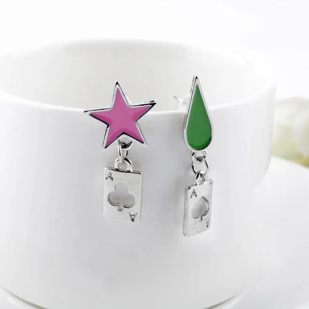 

Hunter Anime Cosplay Poker Joker Ear Stud Earring for Hisoka Jewelry Accessories