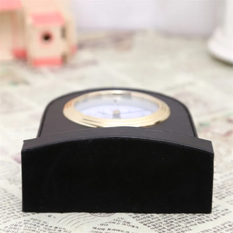 Кожаный Европейский маленький будильник креативный офисный персональный