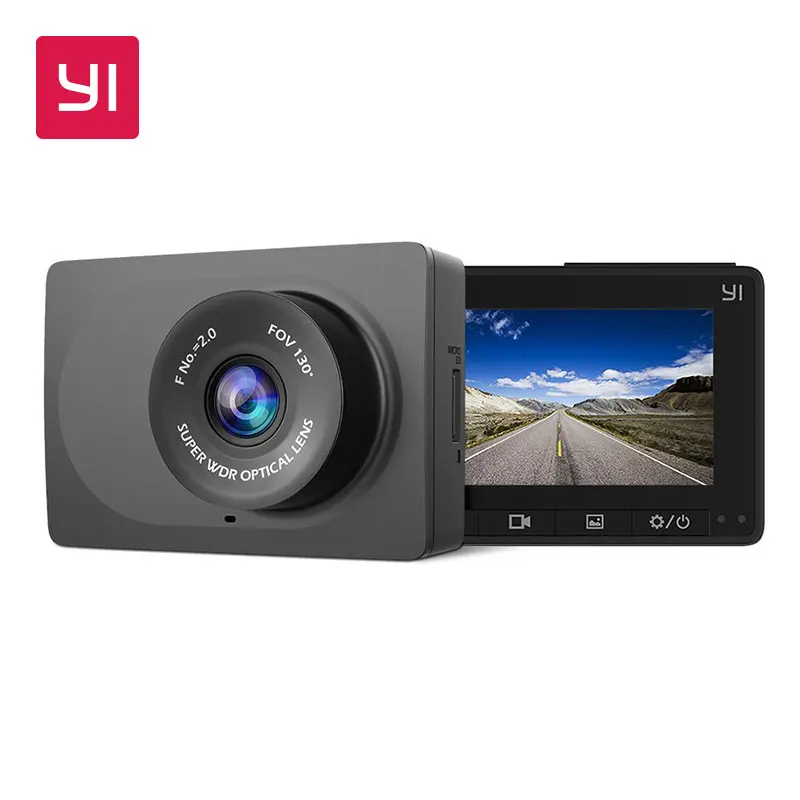 Автомобильный видеорегистратор YI Compact Dash Camera | Разрешение 2.7K | Широкий угол обзора 130° |
