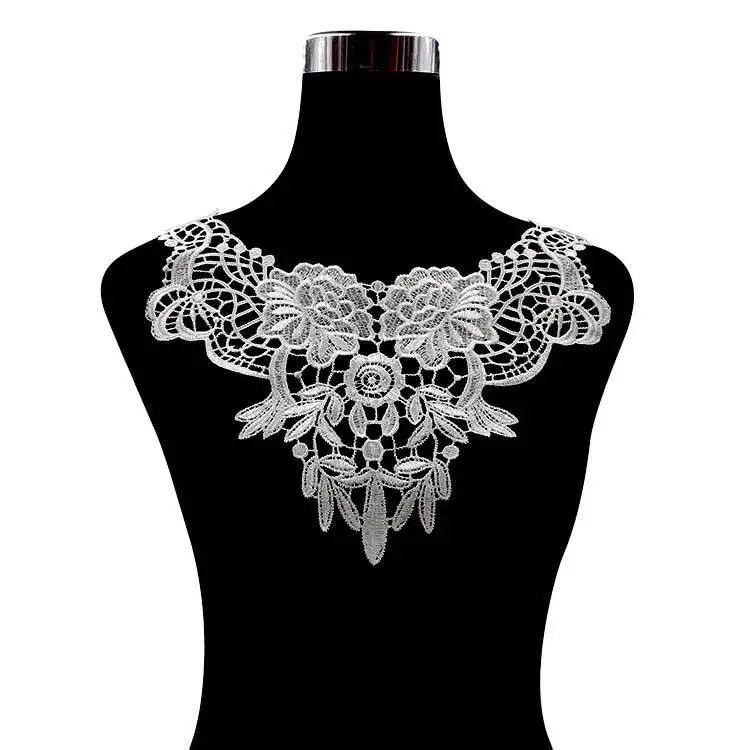 2 шт. роскошный цветок кружева патч аппликации нашивки Вышивка Шитье отделка