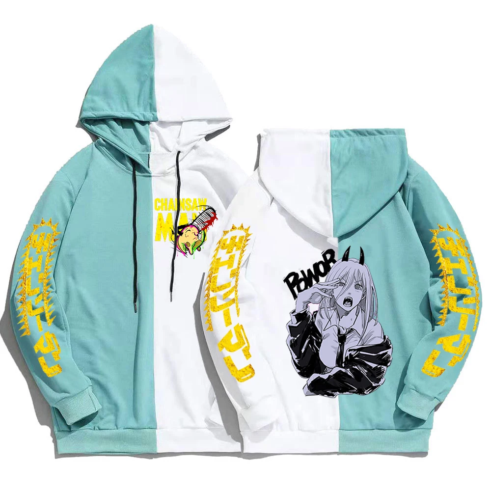

Manga Chainsaw Man Power Hoodie Unisex Long Sleeve Women Men Sweatshirt Harajuku Streetwear Japanese Anime Clothes Plus Size