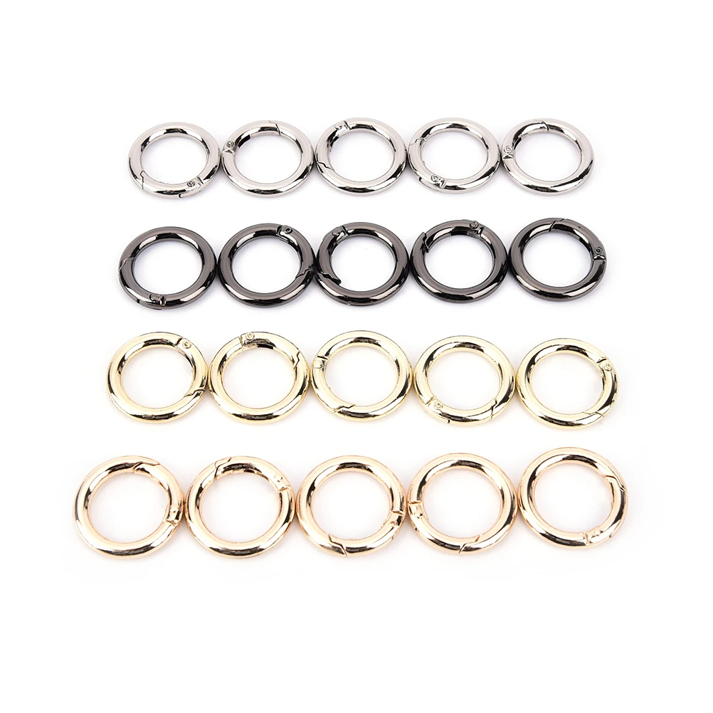 

5pcs/pack Circle Round Carabiner Hook Keyring Buckle 28mm Snap Clips Keychain