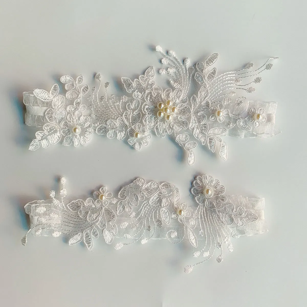 Сексуальные кружевные подвязки Kyunovia 2 шт./компл. искусственная Вышивка цветочные