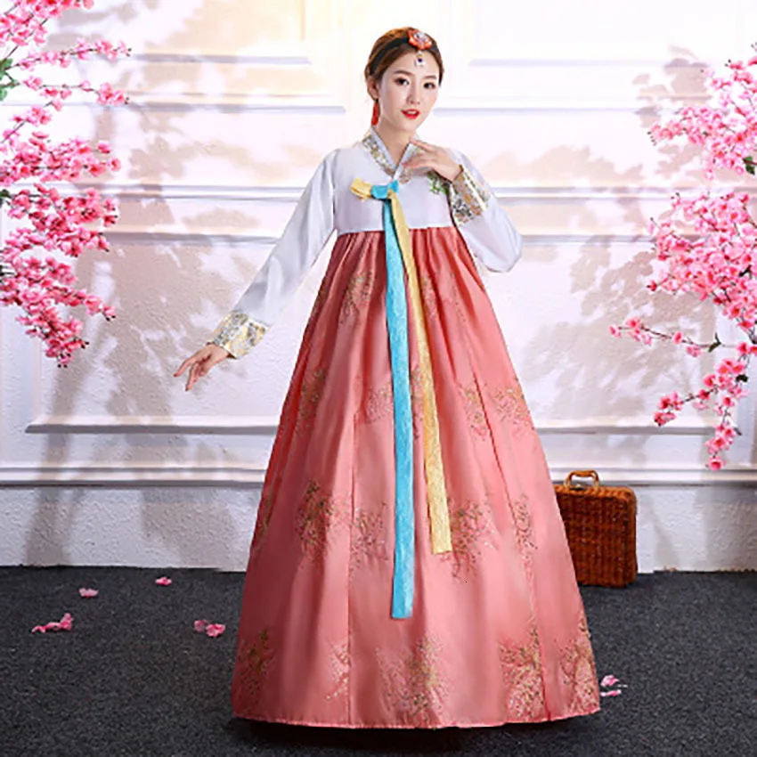 Традиционное винтажное платье Hanbok в Корейском стиле Retuo для женщин вечернее