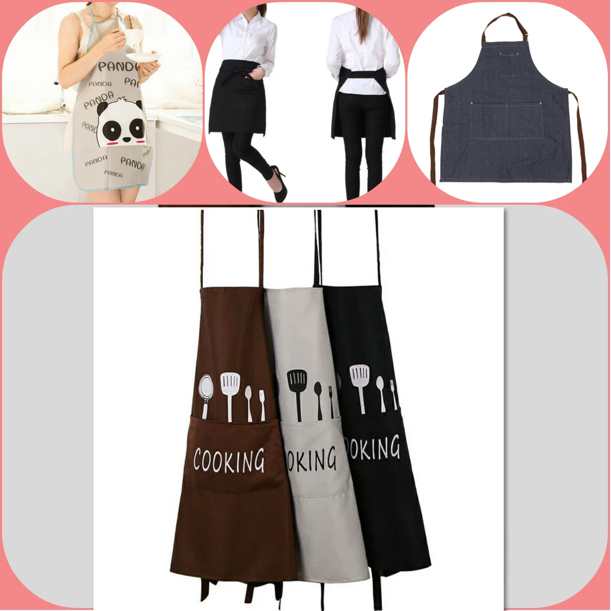 Модный женский и мужской Регулируемый Кухонный Фартук для приготовления пищи