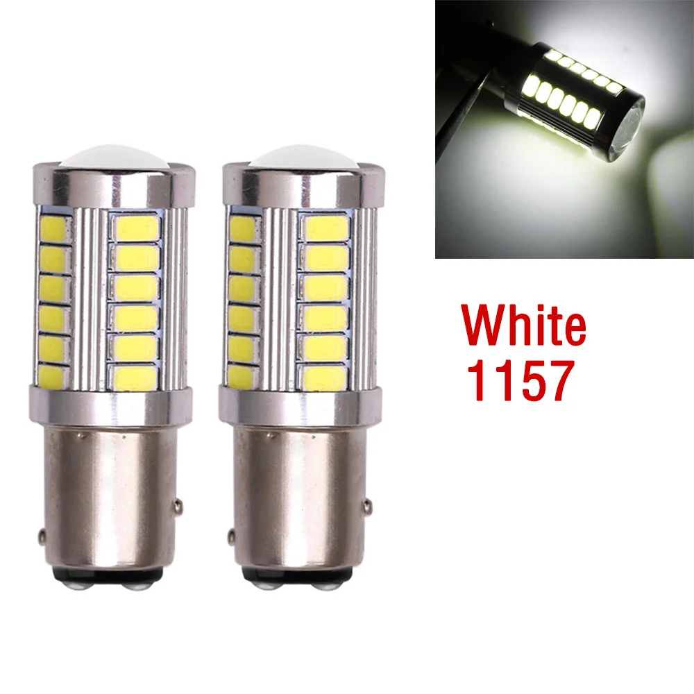 2 шт./компл. 1156 1157 33 SMD 5630 5730 Светодиодные Автомобильные стоп-сигналы
