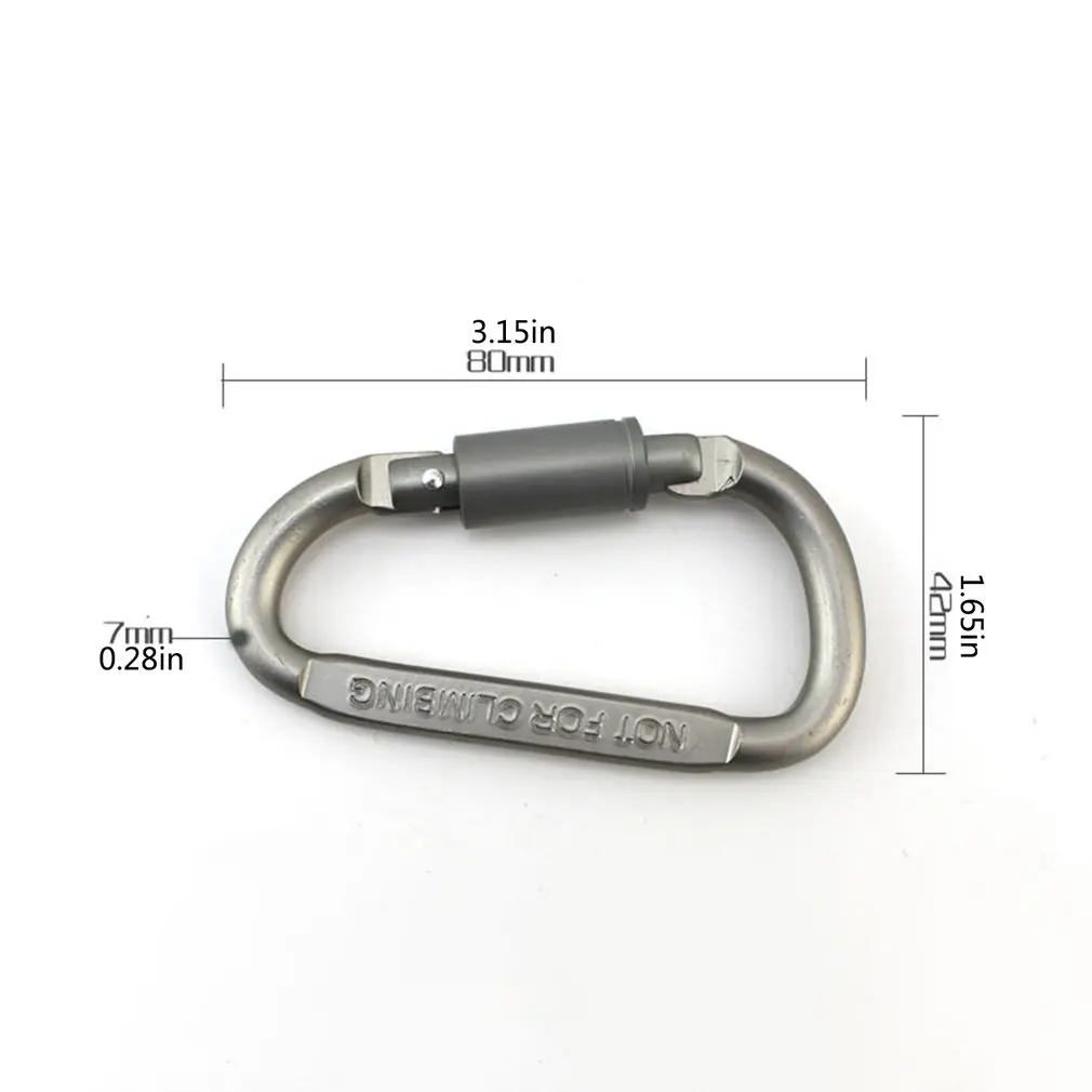 

D-Shaped Carabiner Waist Hanging Hard Aluminum Alloy Multifunctional Quick-Hang Wear-Resistant Waterproof