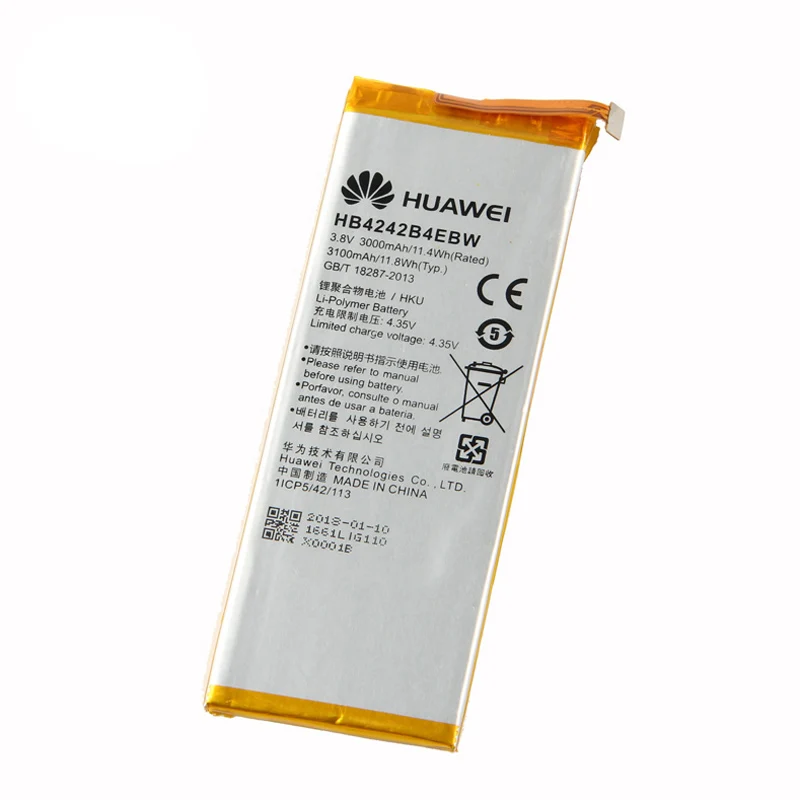 HB4242B4EBW Батарея для huawei honor 4X honor 6 honor che2-l11 H60-L01 H60-L02 H60-L11 H60-L04 HB4242B4EBW 3000 мА-ч