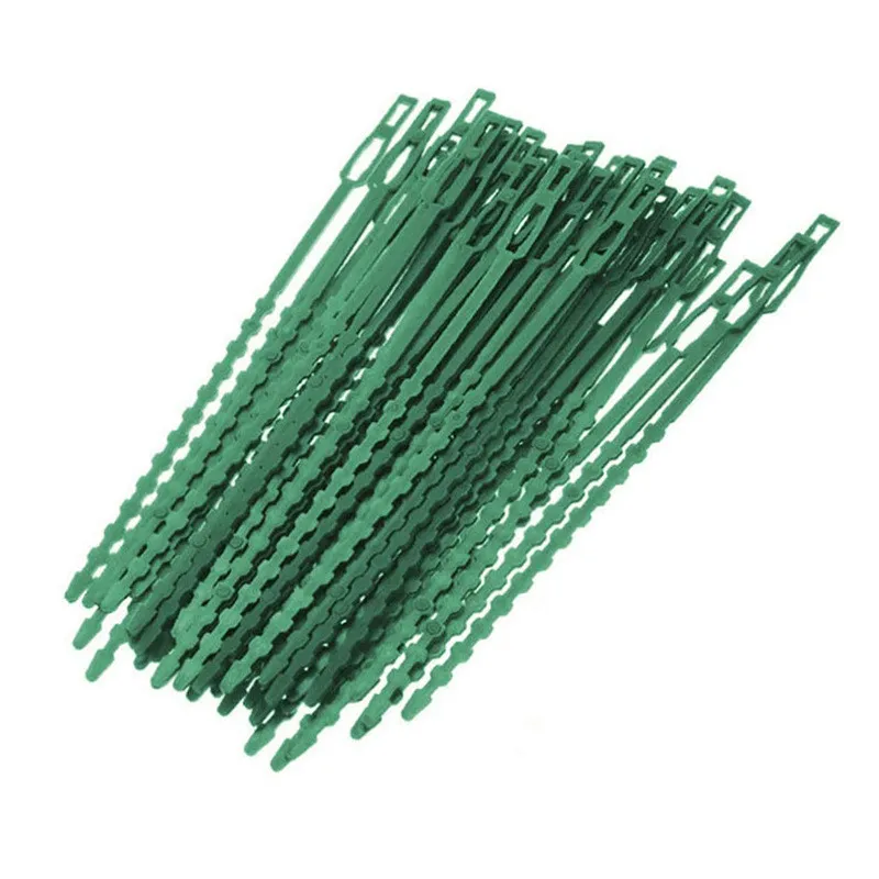 

Многоразовые садовые кабельные стяжки 50 шт., фиксатор для растений, фиксатор для кустарников, нейлоновые регулируемые пластиковые кабельны...