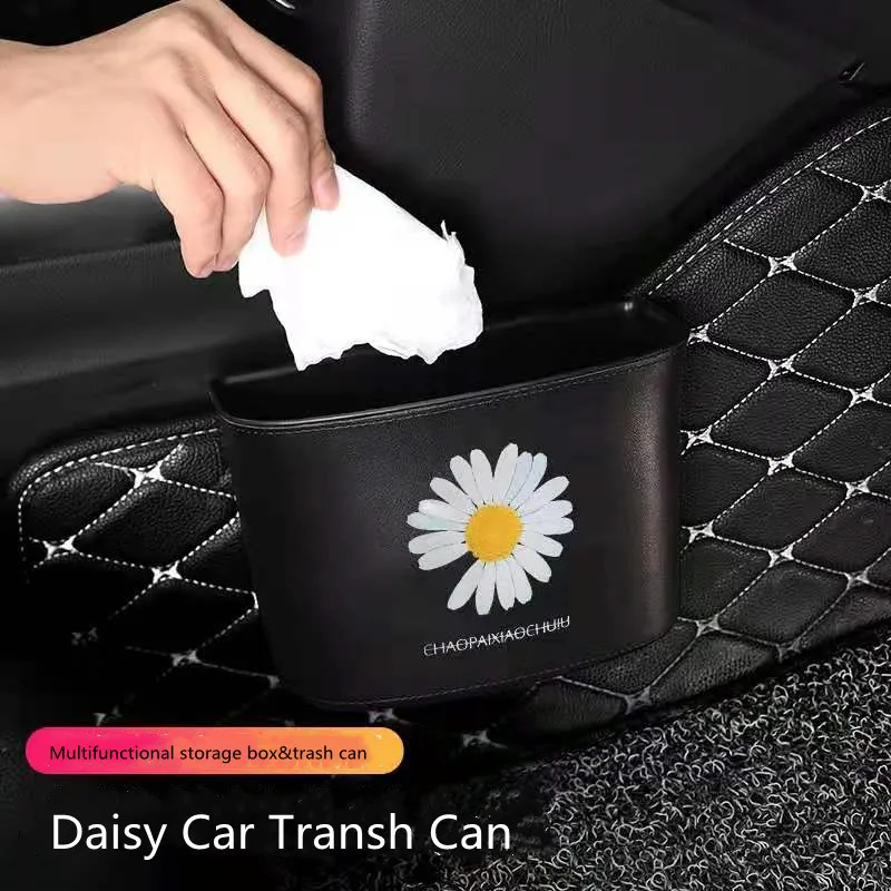 

Daisy Series Multifunctional Car Interior Trash Can Sundries Mobile Phone Umbrella Car Storage Box Ornament