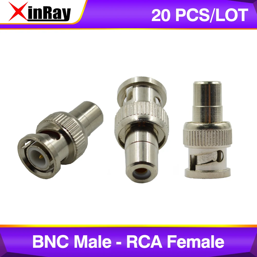 Бесплатная доставка Высокая Qality 20 шт. Bnc мужчин и RCA разъем розетка BNC адаптер