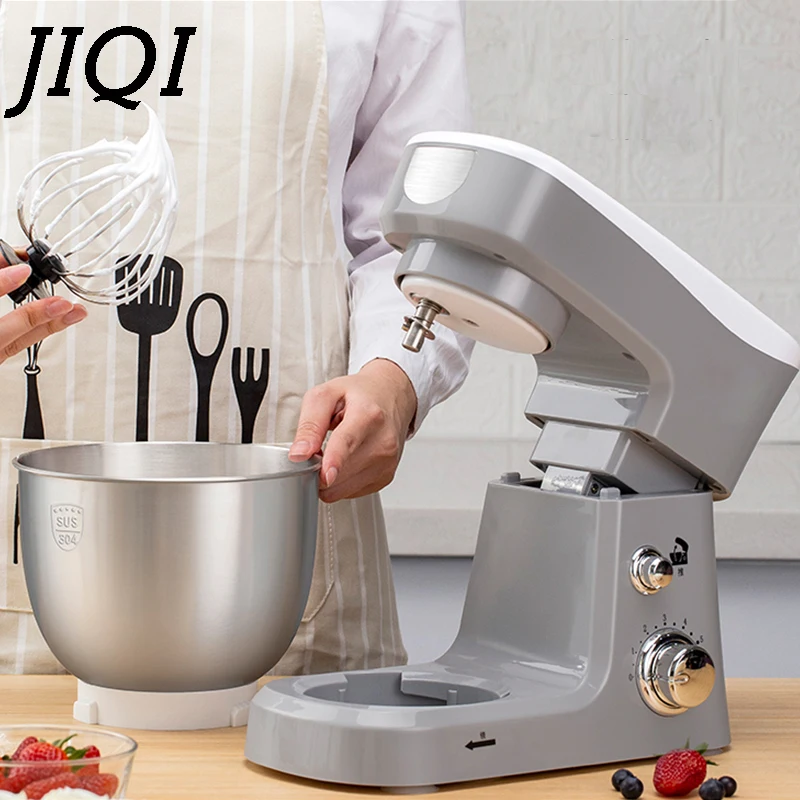Электрический шеф повар JIQI миксер из нержавеющей стали для взбивания яиц и крема