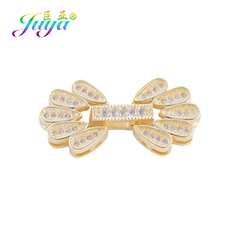 Gold Juya DIY украшения из бисера фурнитура поставки золото/серебро застежка Крюк Замок застежки для ручной работы Бисероплетение Жемчуг Изготовление ювелирных изделий - Цвет: Gold