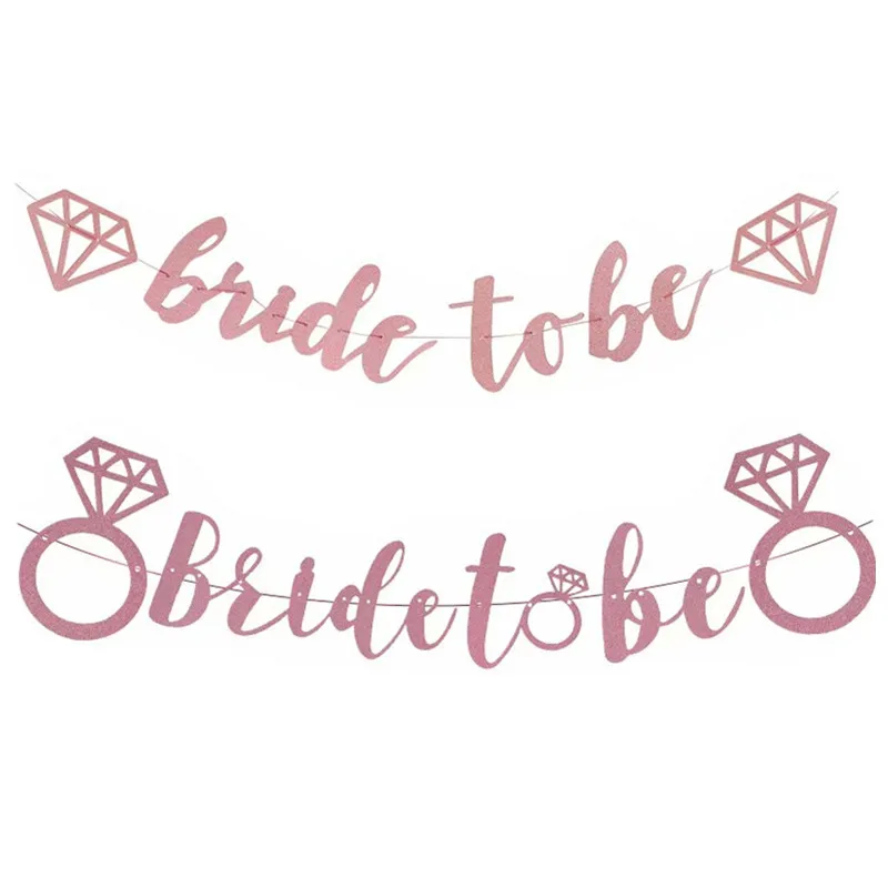 1 Набор из розового золота баннер с блестками на вечеринке в Корейском стиле