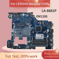 qawge la 8681p laptop motherboard for lenovo ideapad g585 em1200 notebook mainboard ddr3 90001075