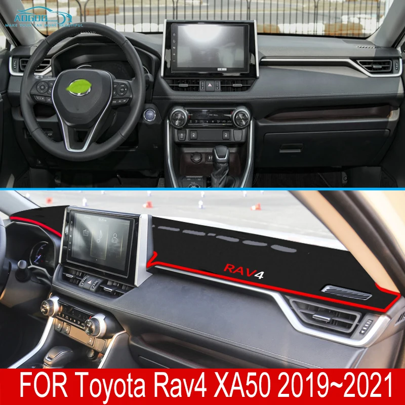 

For Toyota Rav4 XA50 2019 2020 2021 Anti-Slip Dashboard Mat Cover Pad Sunshade Dashmat Carpet Car Accessories Rug