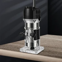 1200w 35000rpm woodworking electric trimmer wood milling engraving slotting trimming machine hand carving machine wood router