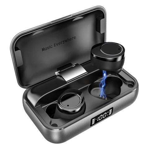 X13 Bluetooth 5,0 беспроводные наушники с микрофоном Светодиодный дисплей питания 3500 мАч зарядный чехол IPX7 водонепроницаемый