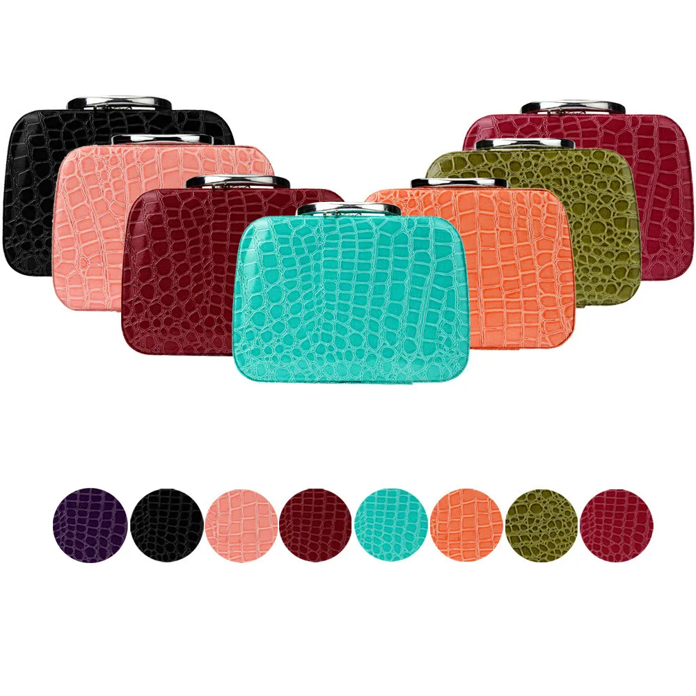 Модная сумка для хранения косметики Кожаная Шкатулка украшений дорожный