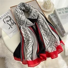 Оптовая продажа, Женский хлопковый шарф 180 см * 90 см, большая бандана, шаль, хиджаб, мусульманский платок, осенне-зимний теплый мягкий шарф из пашмины