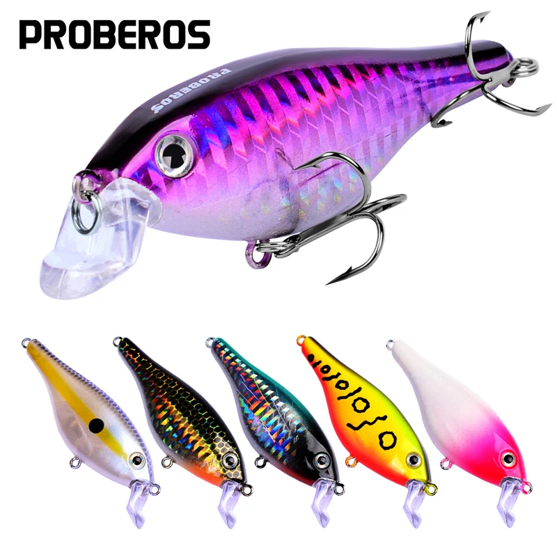 Кренкбейт PROBEROS 6 шт./компл. рыболовная приманка 3 дюйма/11 09 г цветов рыболовные