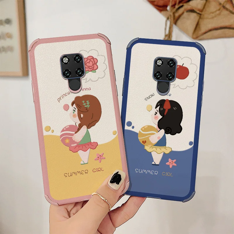 

Summer Beach Phone Case For Huawei Mate 20 20Pro Pro Lite Liquid Silicone Cover