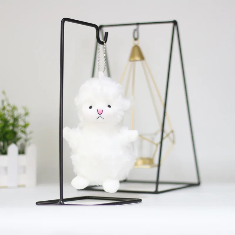 

1PCS Cute Plush Little Sheep Keychain Women Toy Girl Bag Car Key Ring Mobile Phone Pendant Jewelry Key Pendant 15cm