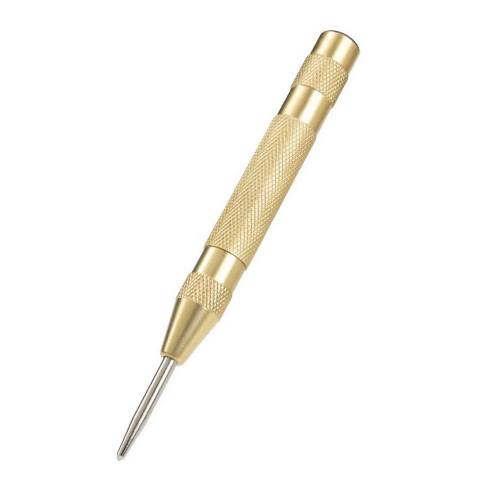 

Automatic Center Punch Woodworking Tools High Speed Steel Metal Drills Spring Loaded Marking Starting Holes Marker Tool