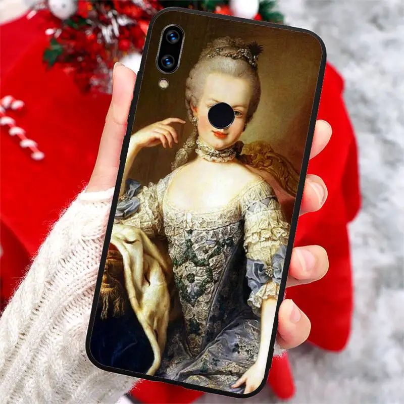 

Marie Antoinette vintage pattern Phone Case For Xiaomi Redmi note 7 8 9 t max3 s 10 pro lite coque shell cover funda
