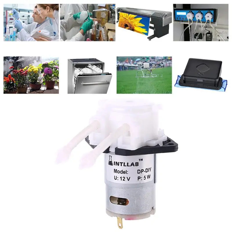 12 В D3 небольшой Перистальтический дозирующий насос постоянного тока 2 мм