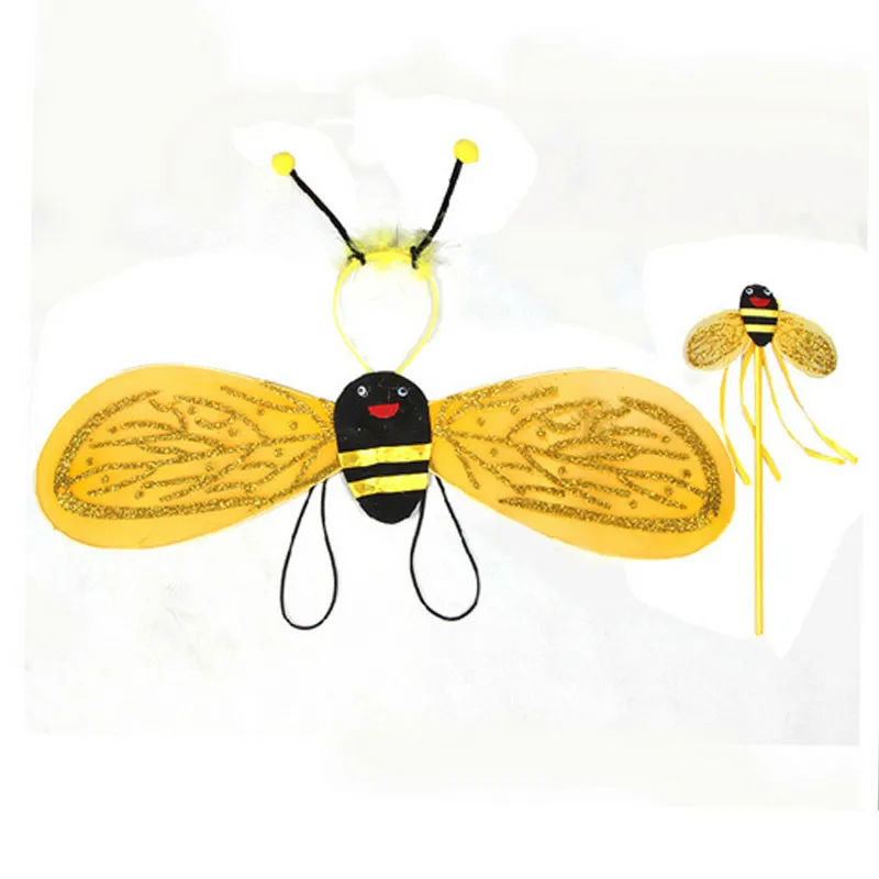 Желтая пчела Божья коровка крыло дневная палочка палочки Дети Девочка Принцесса