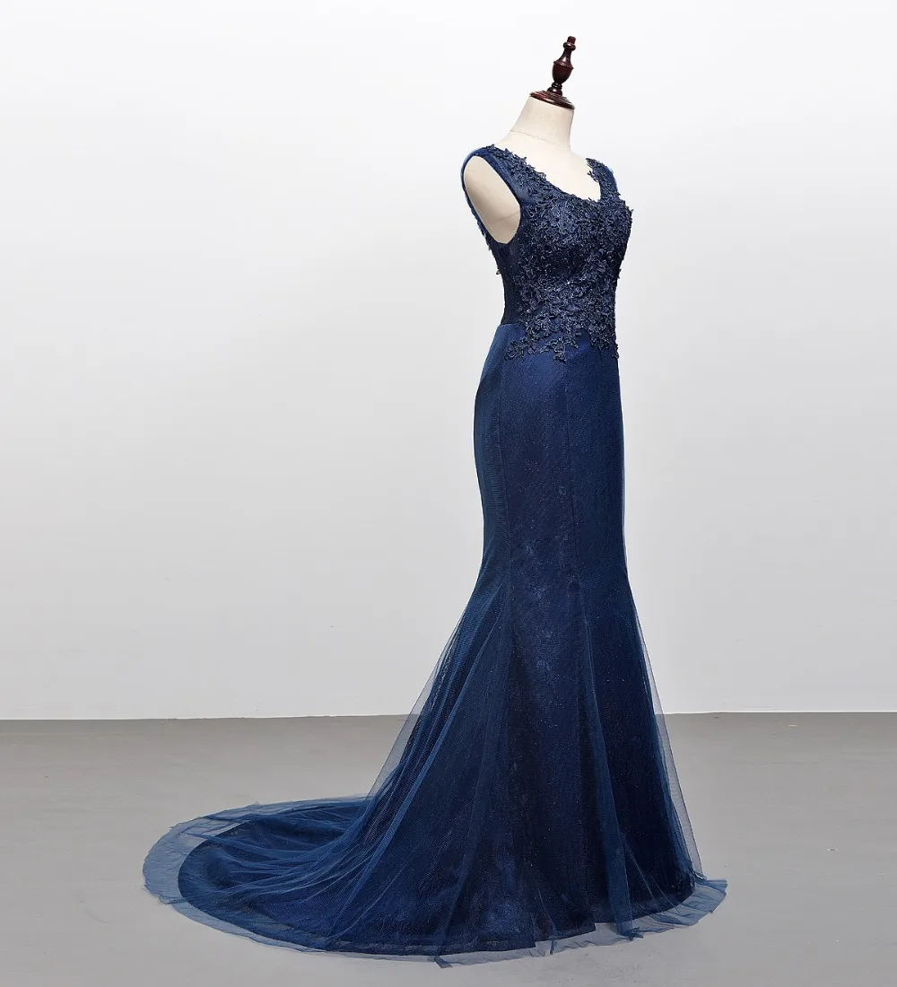 Женское платье русалка без рукавов с круглым вырезом|Платья на выпускной| |