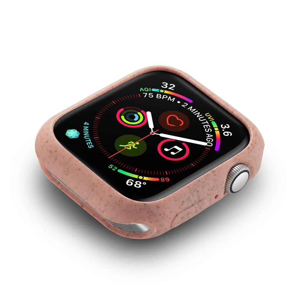 Модный мягкий из высокотемпературного полиуретана защитный чехол для Apple Watch Series 5 4 Case 44 мм 40 мм легкий тонкий бампер для iWatch Shell аксессуары