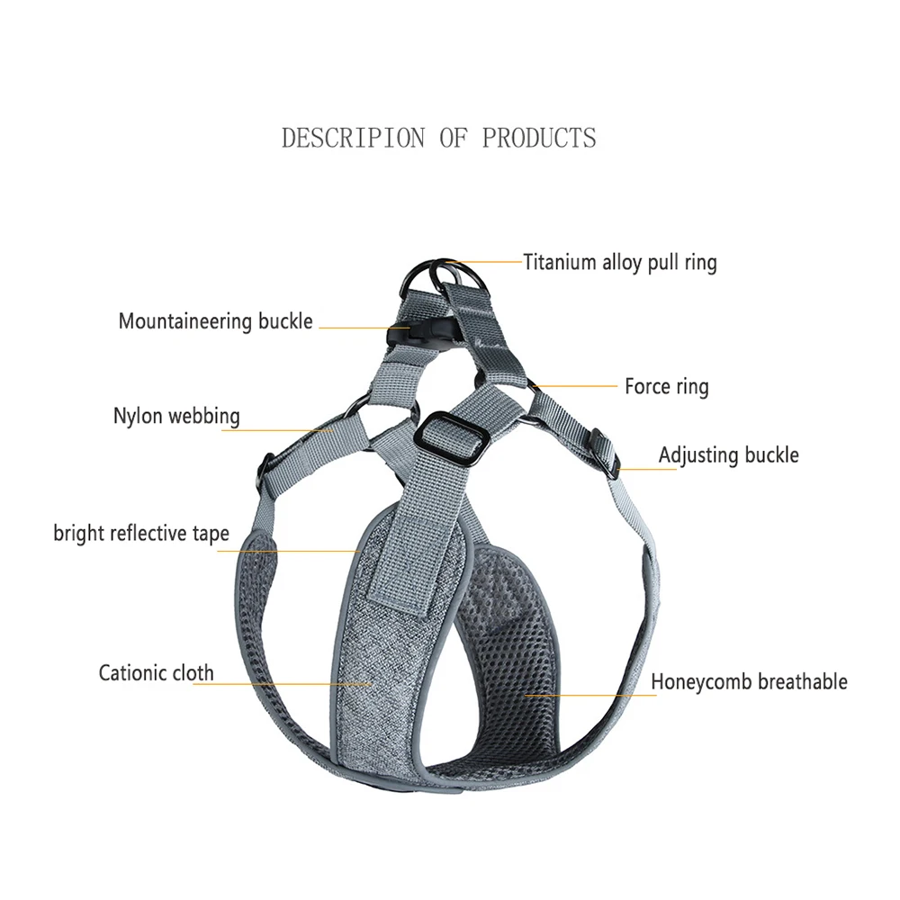 Малая и средняя шлейка для домашней собаки защитный жилет нагрудный ремень