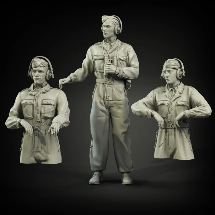 1/35 набор танкеров с Каммо комбинезоном солдат из смолы GK военная тема Второй