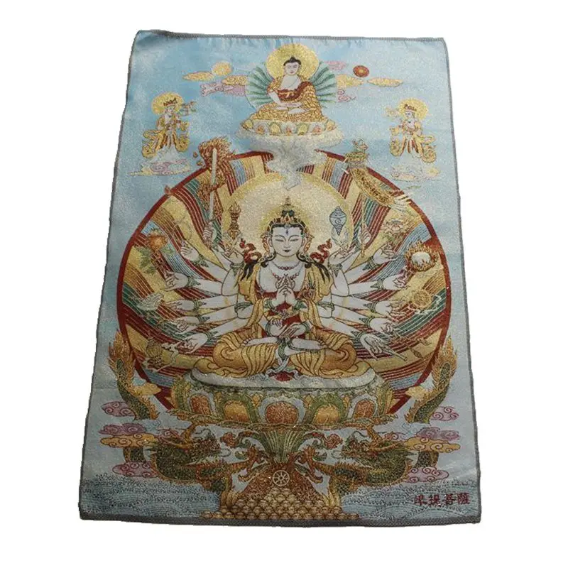 

Nepalese embroidery, Thangka gold silk embroidery