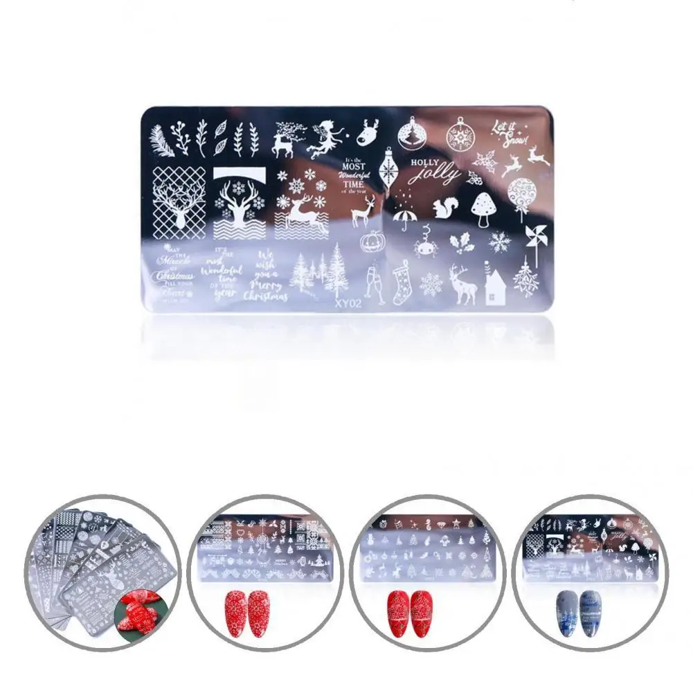 

Manicure Printing Mold Various Patterns Solid DIY Manicure Template Nail Plate Nail Stamping Plates Nail Template