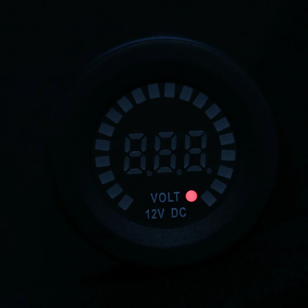Водонепроницаемый 12V светодиодный автомобильный фургон лодка морской вольтметр