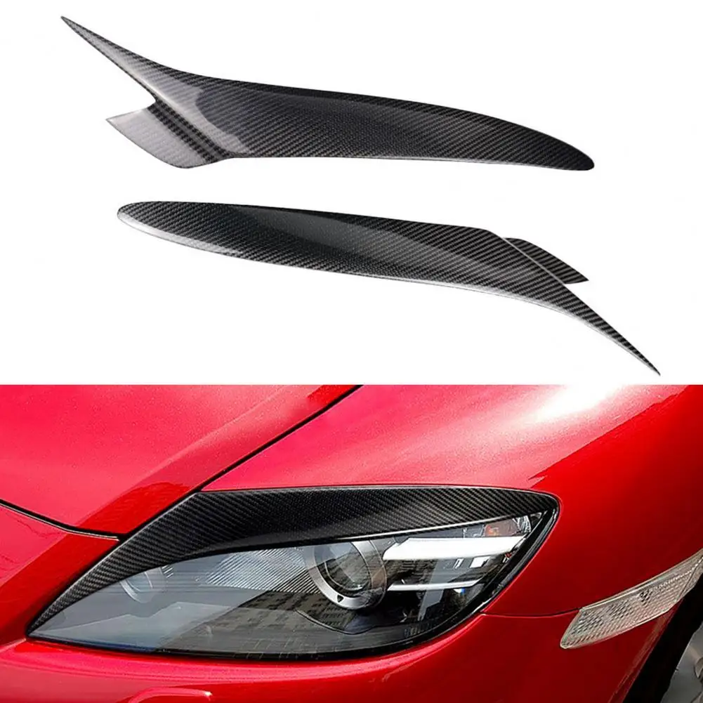 

2 шт. углеродное волокно фар автомобиля век бровей Накладка для MAZDA RX8(2004-2008) Авто Запчасти для авто Стайлинг Молдинги