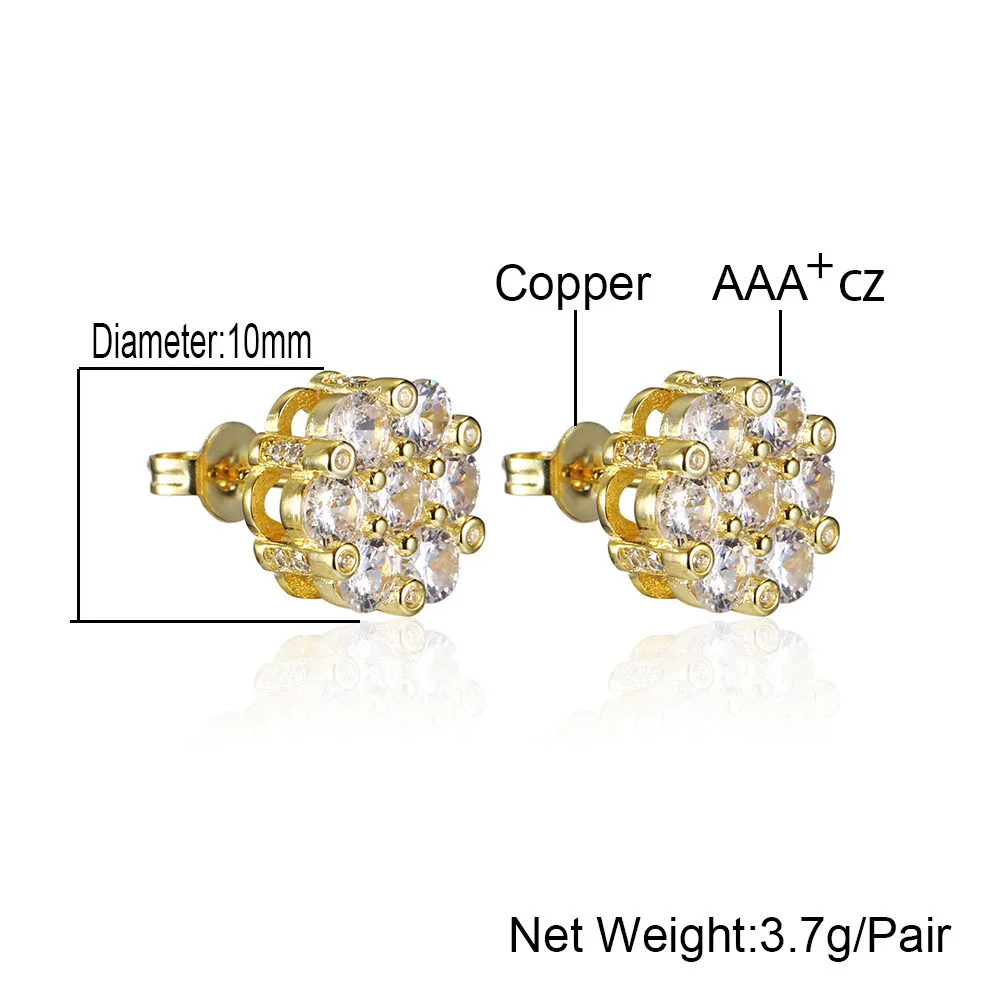 Новое поступление серьги-гвоздики в форме цветка серьги со снежинками