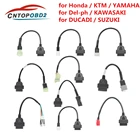 Разъем OBD2 для мотоцикла, для YAMAHA 34pin для HONDA 4Pin для HONDA 46pin для HarleyDucati Для kawasaki, кабель