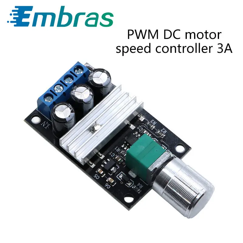 PWM контроллер скорости двигателя постоянного тока 6 В 12 24 28V 3A переключатель