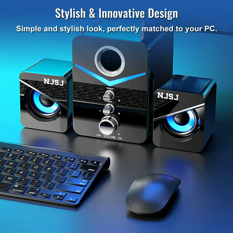 

Portable Computer Bluetooth Speaker Surround Bass Stereo Speaker Multimedia Bluetooth Speaker with Subwoofer