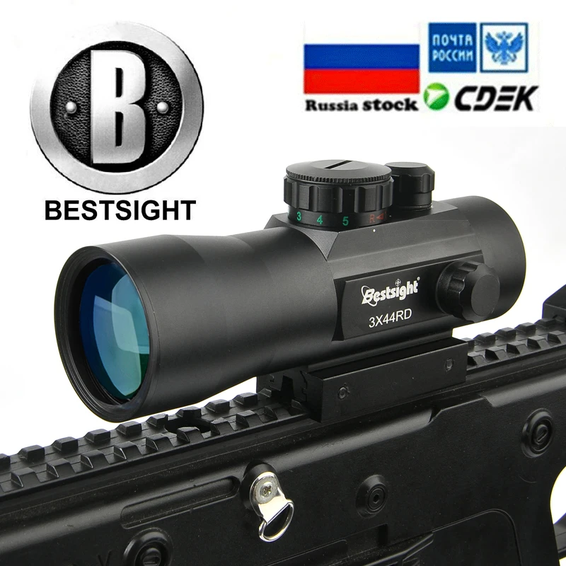 B BESTSIGHT 3X44 голографический прицел красный точечный прицел тактический прицел 11 мм/20 мм рейка охотничьи прицелы