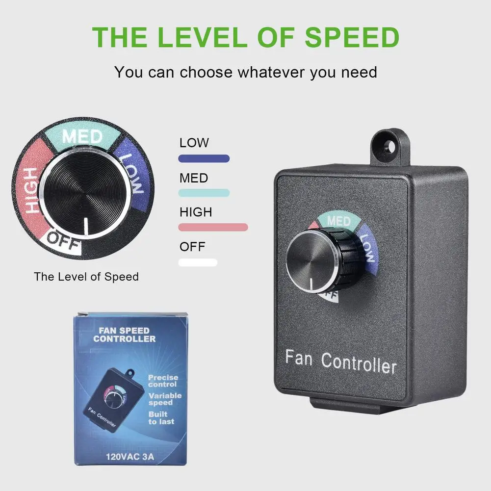 

Router Speed Control Electric Motor Rheostat Variable Speed Lighting Fans Motor Controller Power Tools US Plug