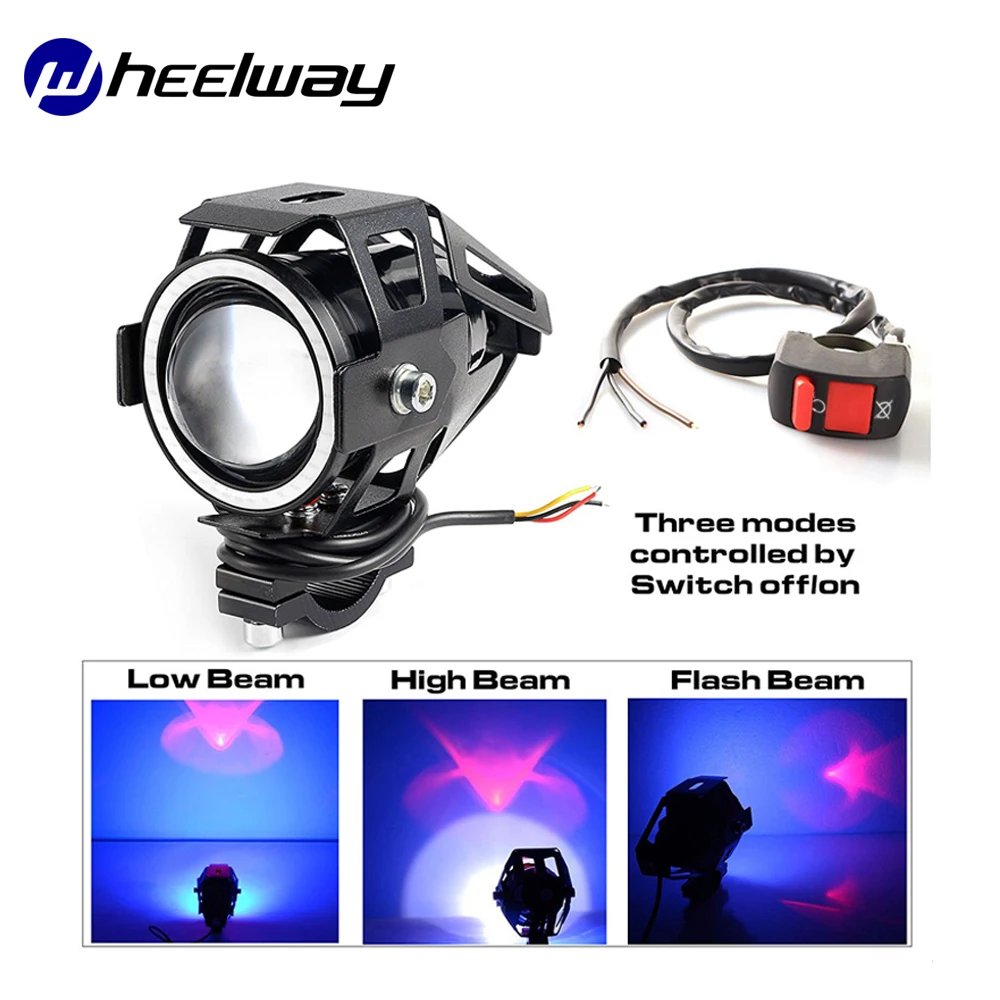Wheelway глаза ангела фары мотоцикла светильник 2 шт. 12 V-80 V изменение головной супер