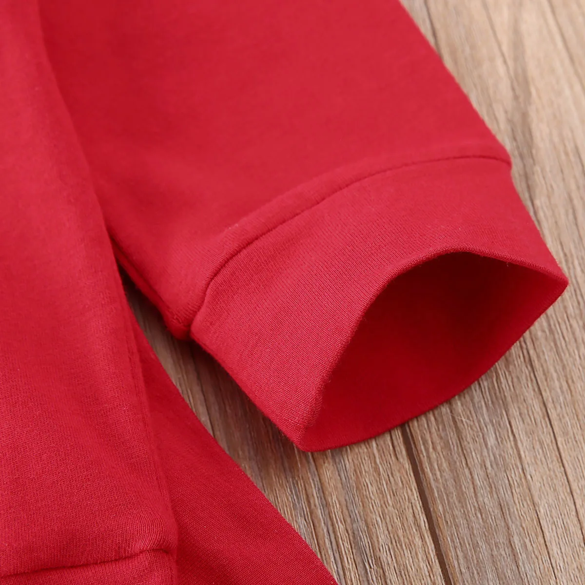 Блузка с оборками для маленьких девочек футболка длинным рукавом и штаны принтом