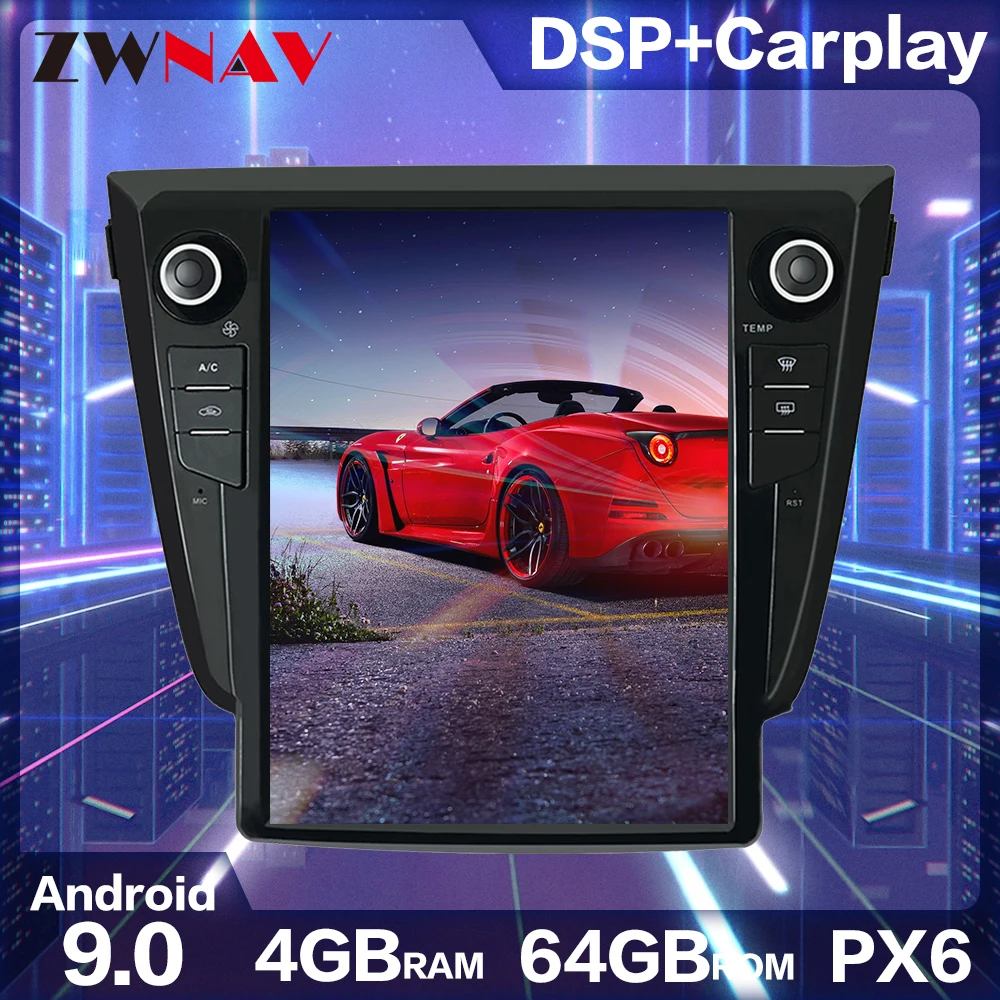 

Android 9.0 4GB Tesla style Car GPS Navigation For NISSAN Qashqai 2013-2018 Car Multimedia Player Radio Head Unit No DVD Player